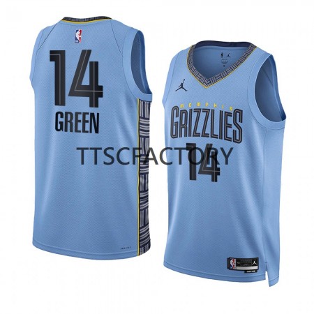 Maillot Basket Memphis Grizzlies Danny Green 14 Jordan 2022-23 Statement Edition Bleu Swingman - Homme